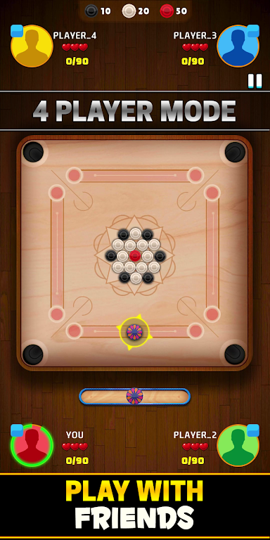 Carrom Offline : Pool City ဖန်သားပြင်ဓာတ်ပုံ 1