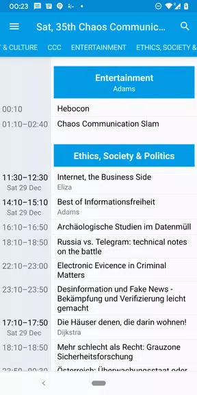 Giggity (schedule viewer) Скриншот 4