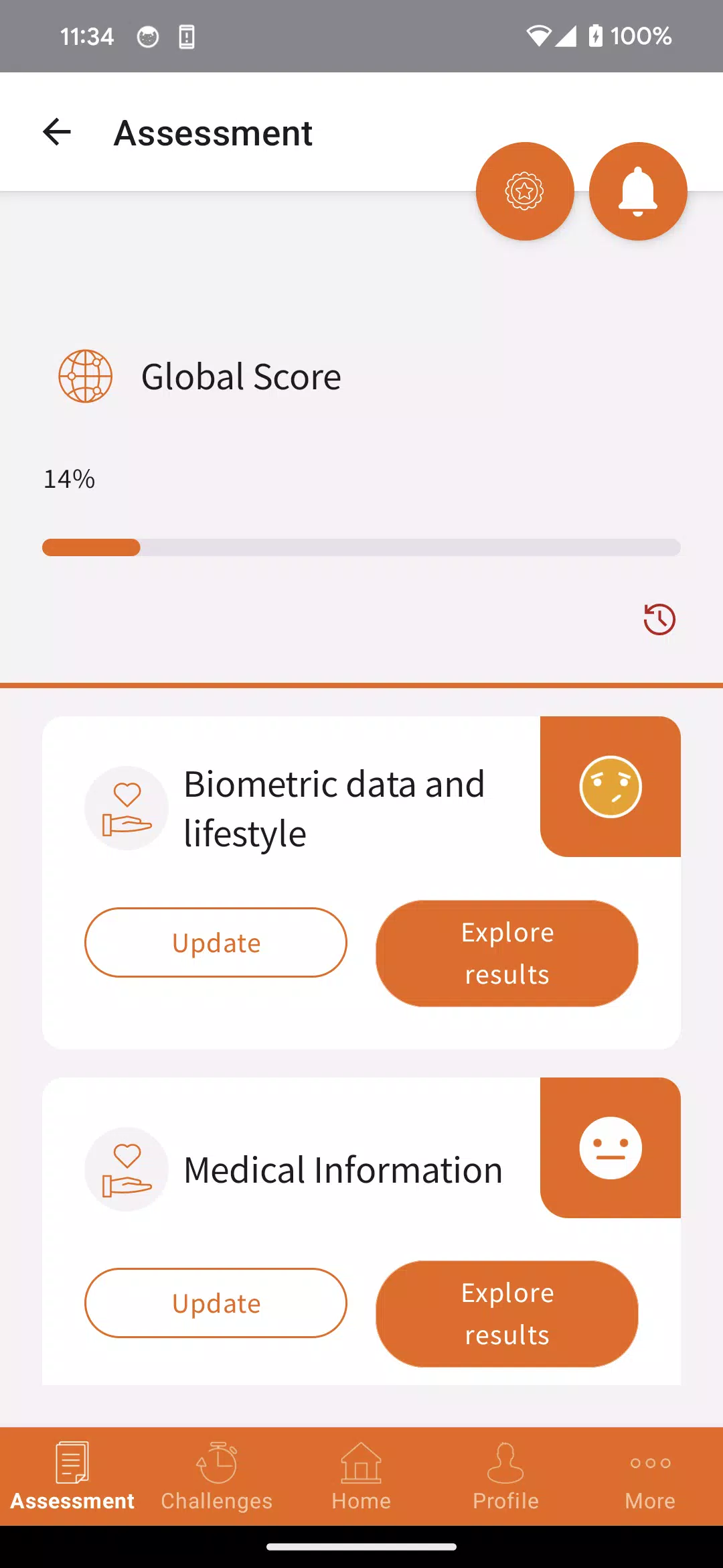 Schermata My Health Portal 1