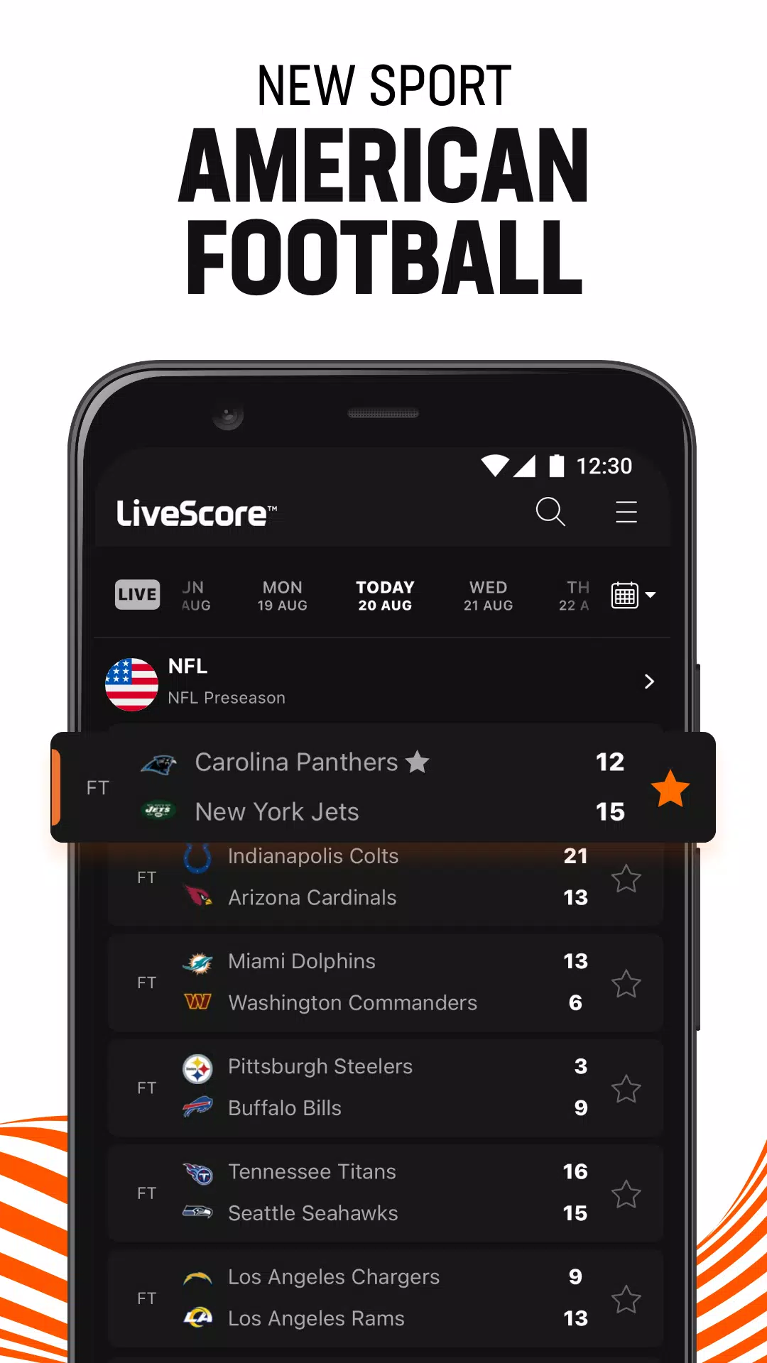 LiveScore: Live Sports Scores Скриншот 3