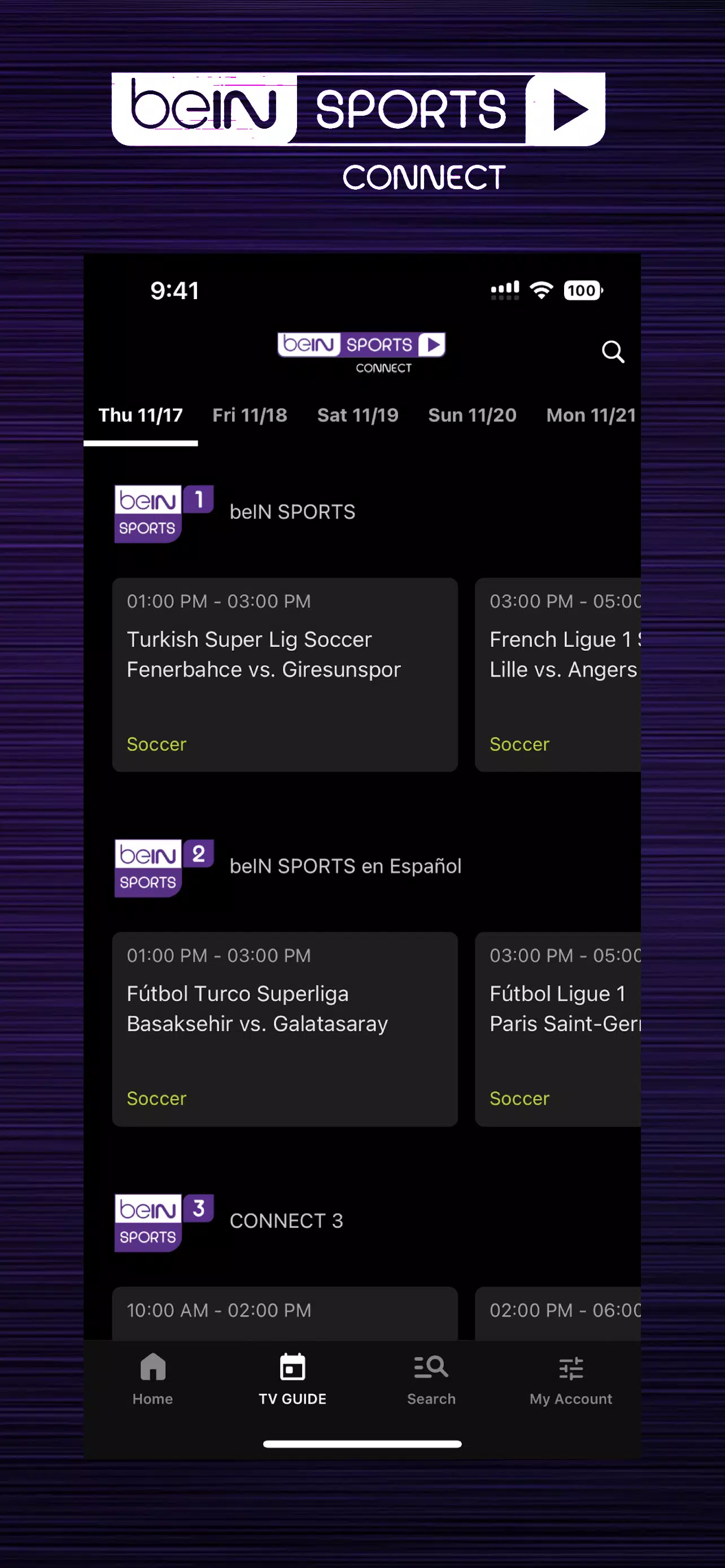 beIN SPORTS CONNECT应用截图第3张