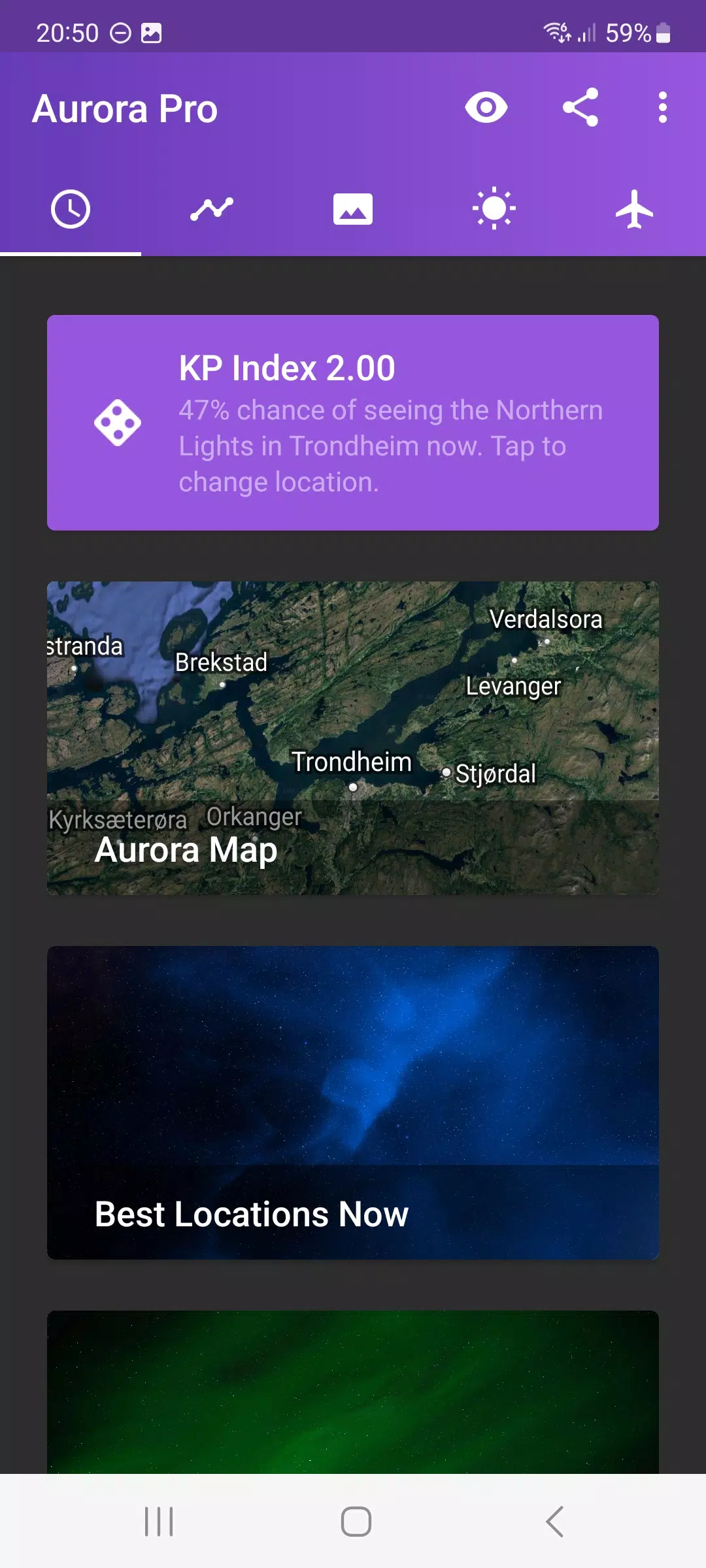 My Aurora Forecast 스크린샷 1