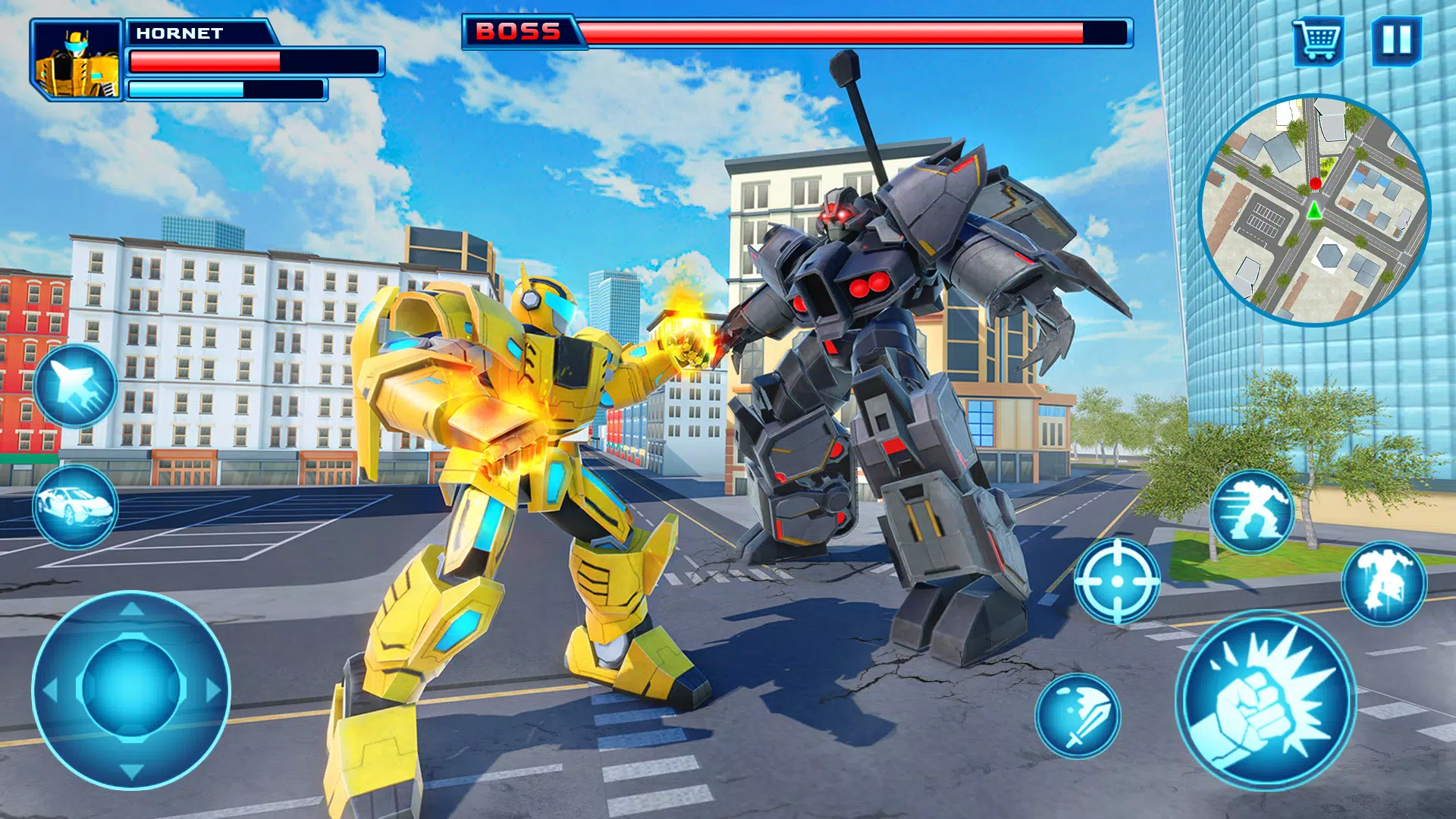 Robot Car Transform Fight Game 스크린샷 1