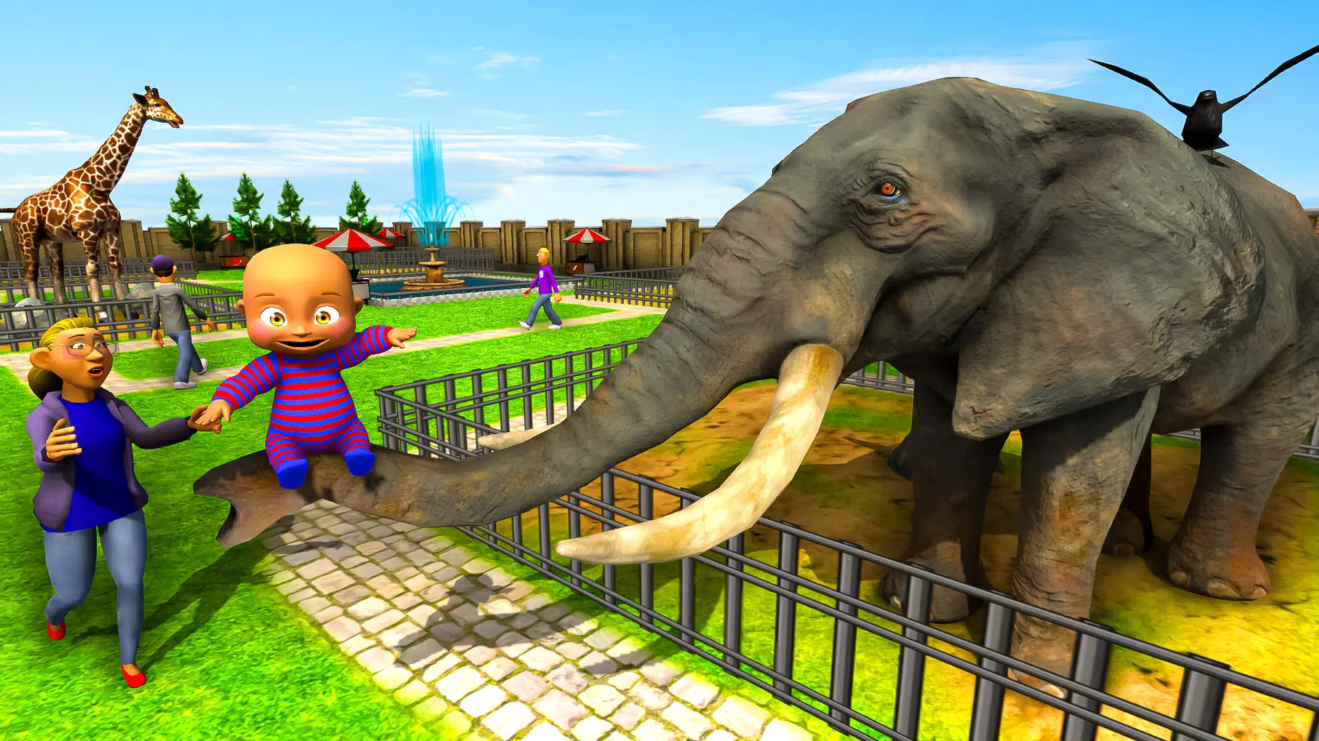 Naughty Baby 3D: Daddy Zoo Fun Screenshot 1