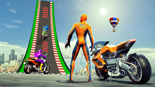 Super Hero Bike: Racing Game ภาพหน้าจอ 3