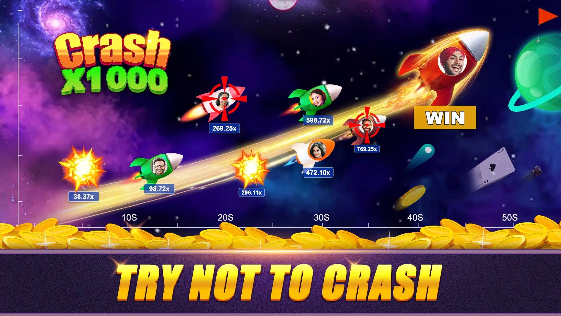 Crash x1000 - Online Poker Zrzut ekranu 3