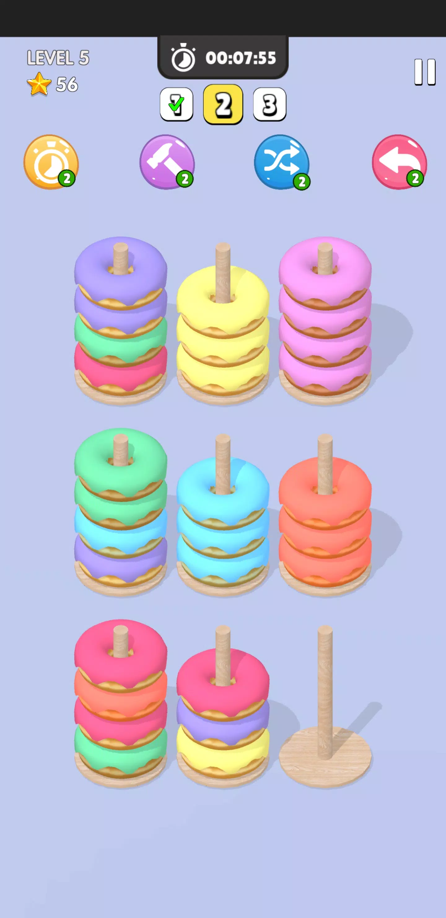 Donut Sort ภาพหน้าจอ 2