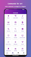 Commands for Siri voice app. स्क्रीनशॉट 3