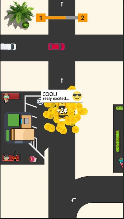 Idle Taxi: Driving Simulator Ảnh chụp màn hình 2