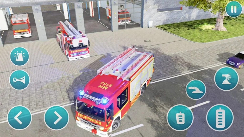 Emergency Police Fire Truck 3d Captura de tela 4