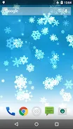 Copo de nieve fondo animado Captura de pantalla 1