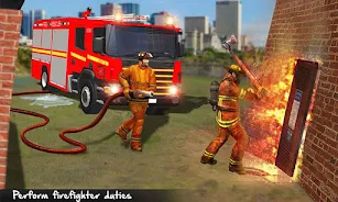 Fire Truck: Firefighter Game Tangkapan skrin 1