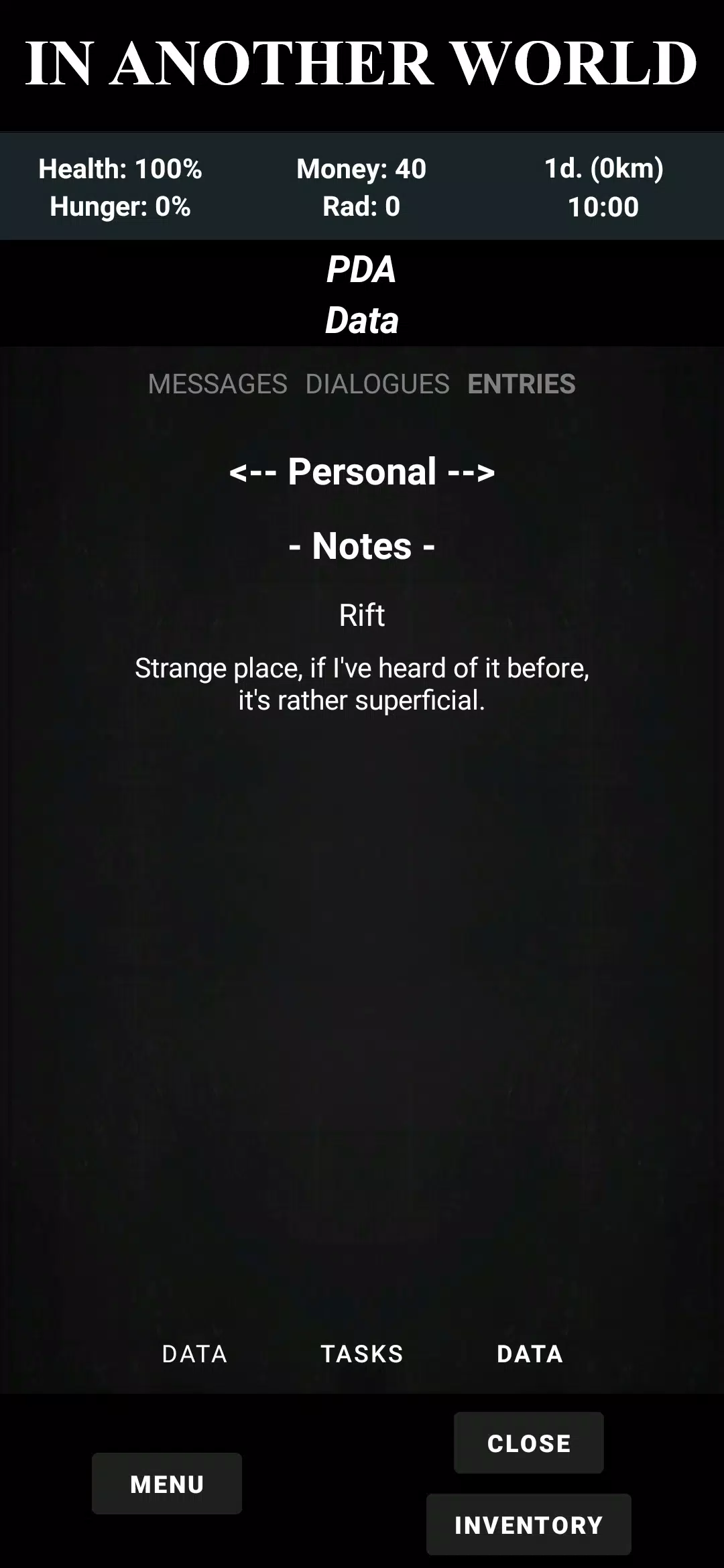 Fault Zone: Text Quest RPG Survival 스크린샷 4