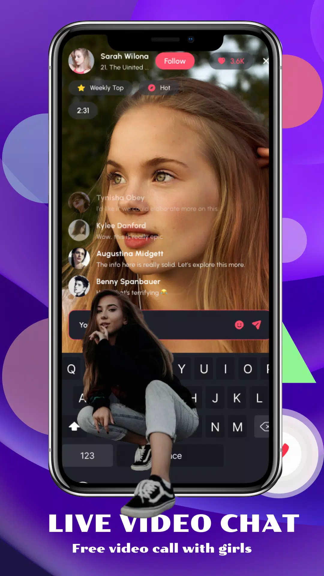 Sexy Video Call & Chat Random Screenshot 2