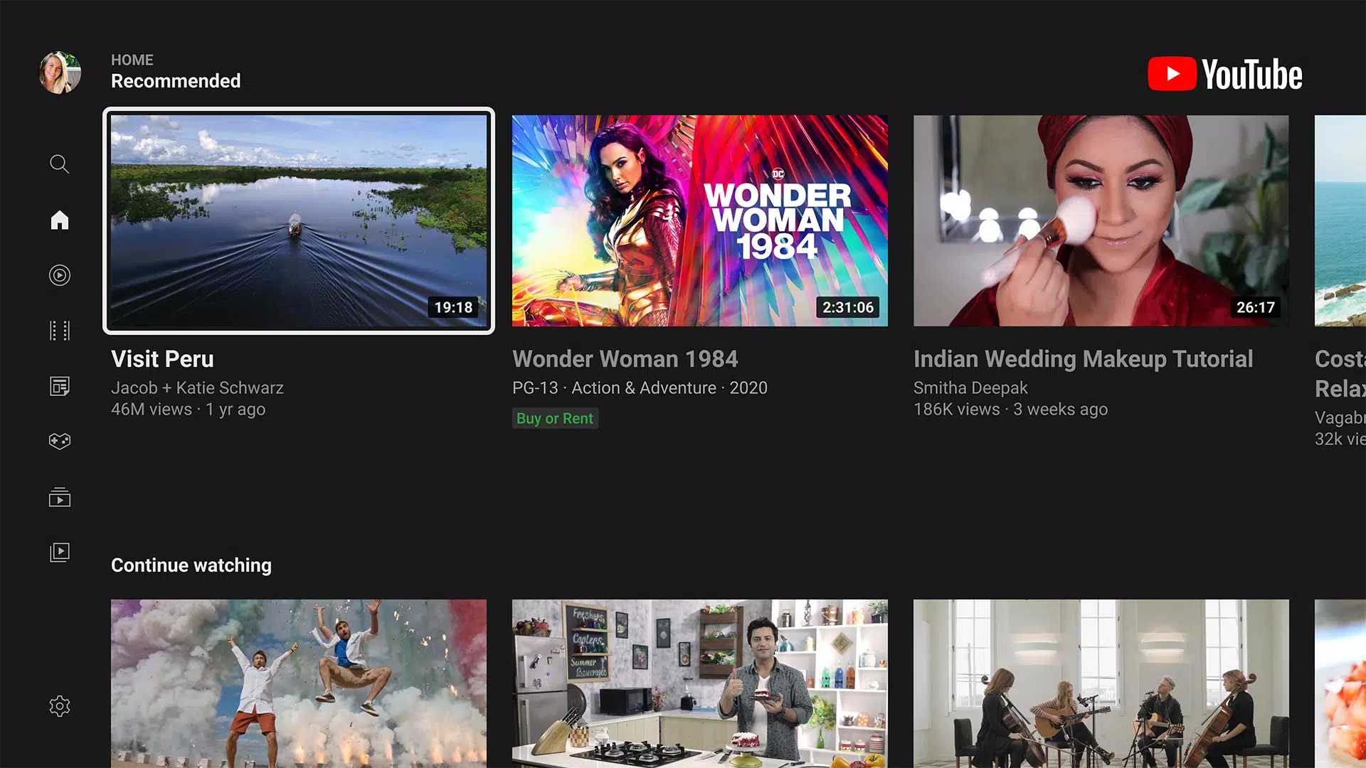 Schermata YouTube 1