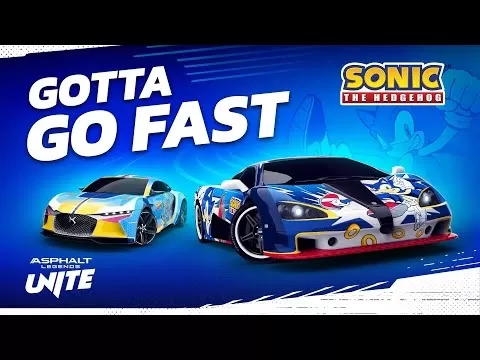 《Asphalt Legends Unite》中的Sonic主題賽車