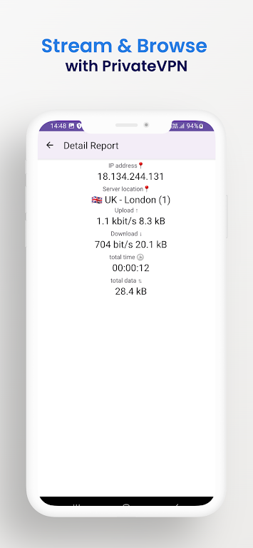 PrivateVPN : secure vpn proxy Captura de tela 2