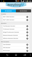 RF Calculators ภาพหน้าจอ 1