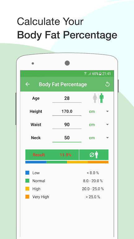 BMI Calculator: Weight Tracker Screenshot 2