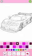 Car coloring games - Color car Ảnh chụp màn hình 4