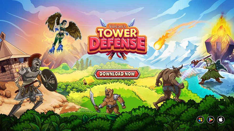 Vulcan's Tower Defense Скриншот 1