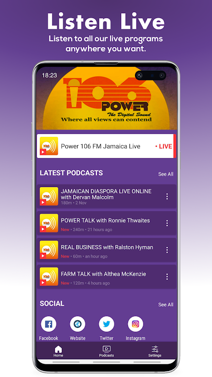 Power 106 FM Jamaica ภาพหน้าจอ 1