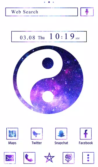 Schermata Galaxy Yin-yang Theme 1