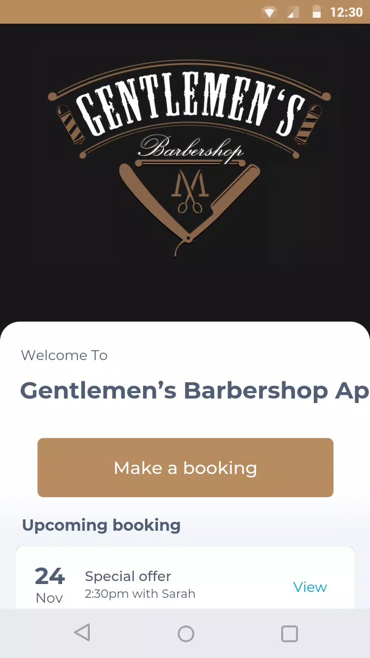 Gentlemen’s Barbershop App应用截图第1张