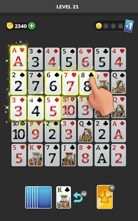 Solitaire 3D - Tripeaks Puzzle Capture d'écran 3