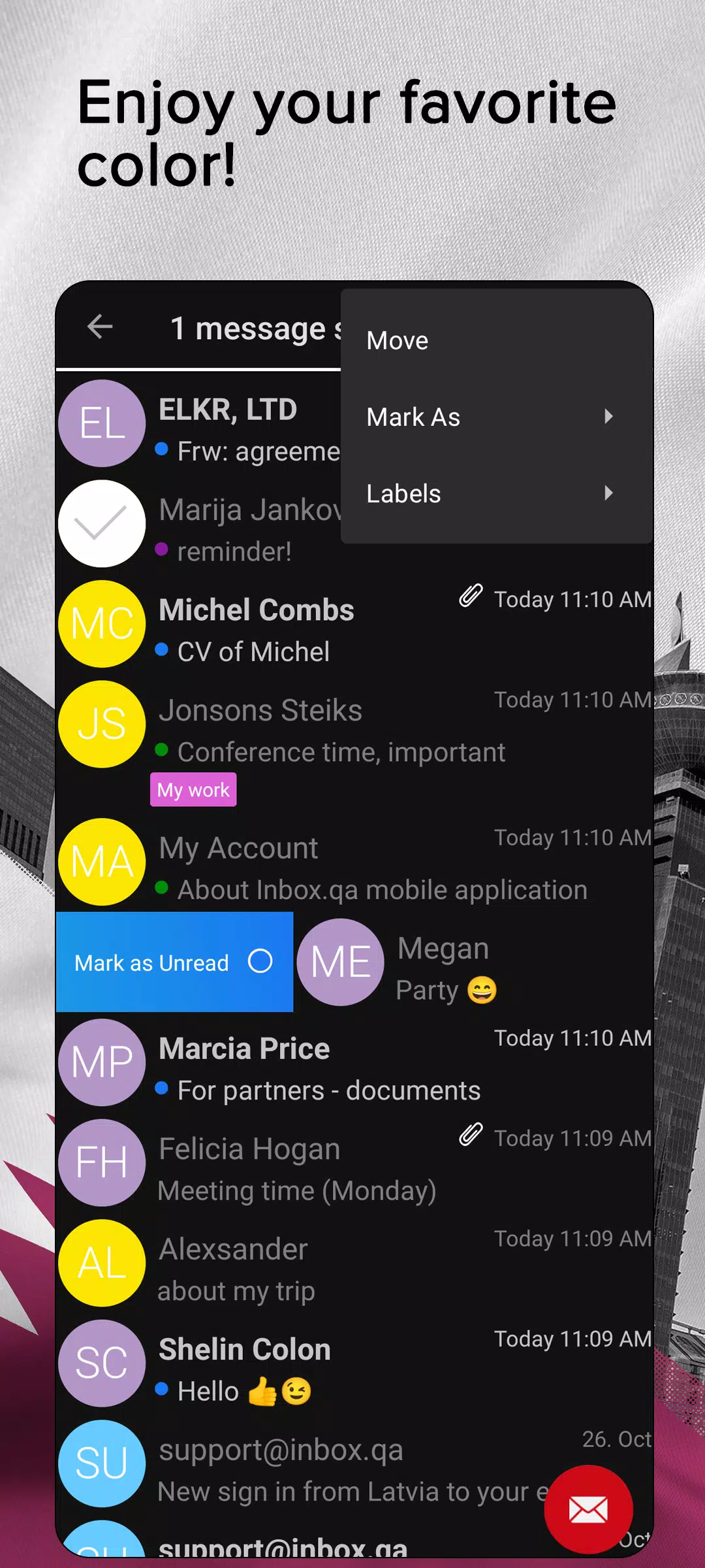 Inbox.qa email Ảnh chụp màn hình 3