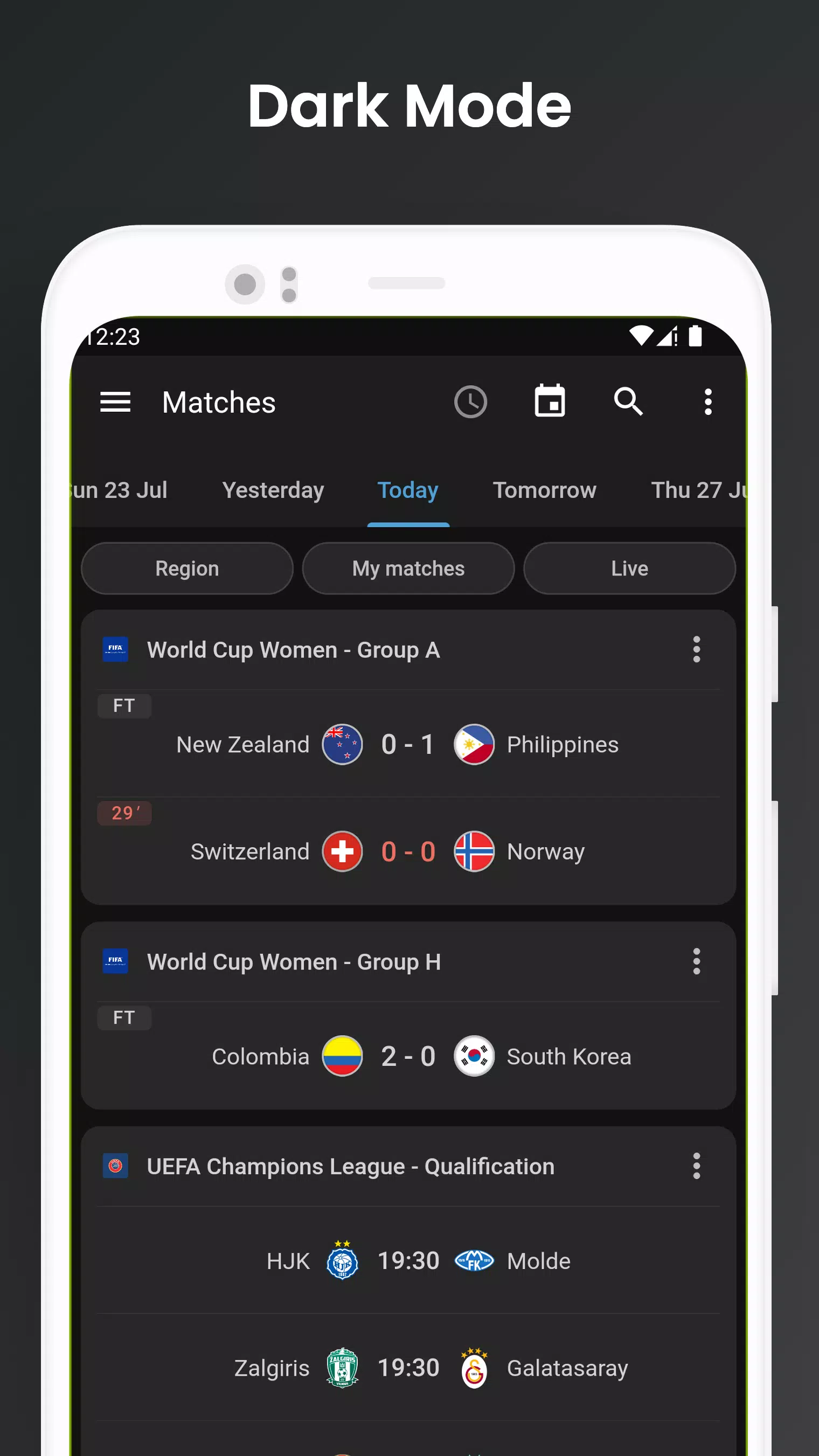 Footba11 - Soccer Live Scores 스크린샷 2