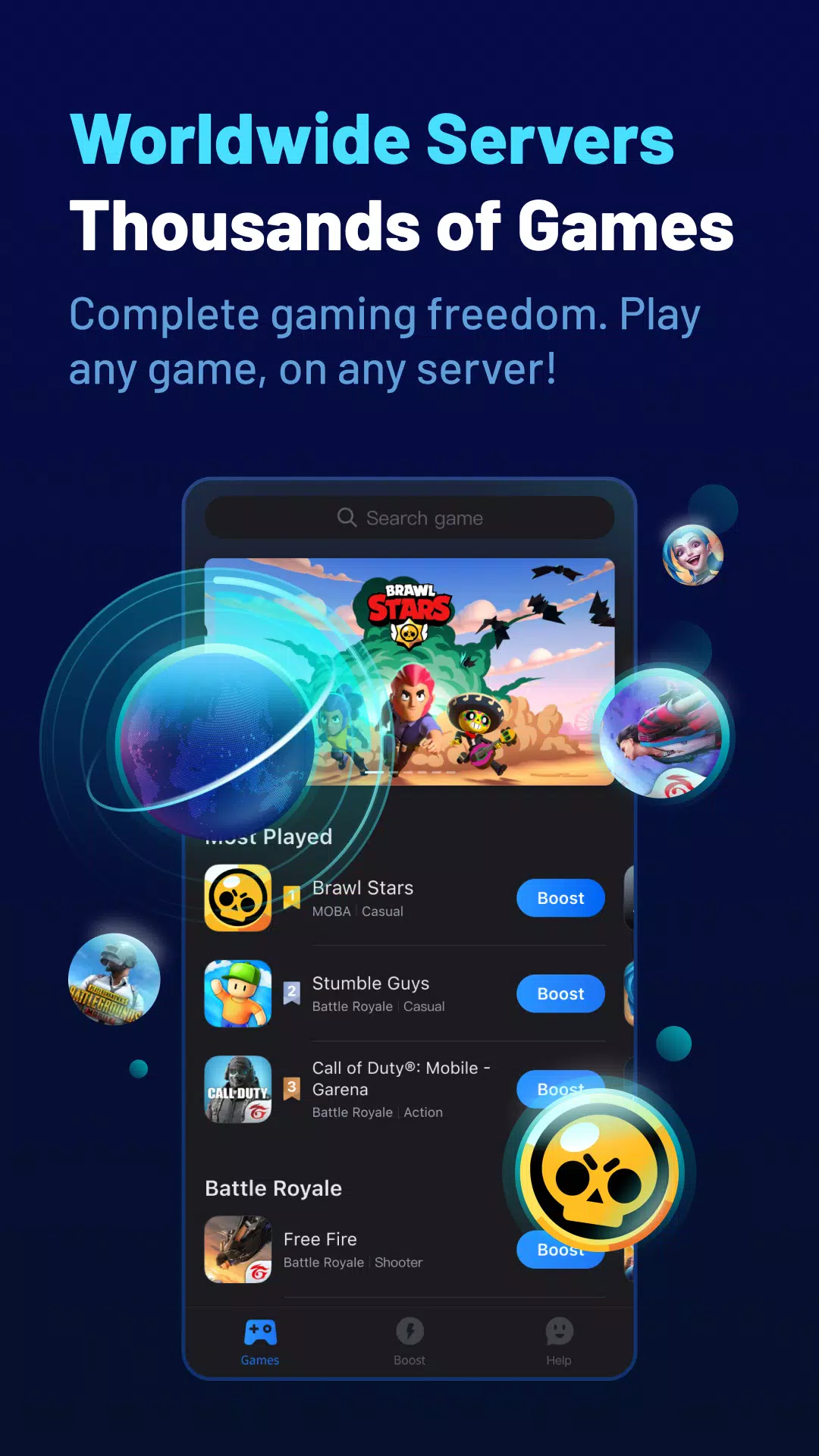 Schermata GearUP Game Booster: Lower Lag 4