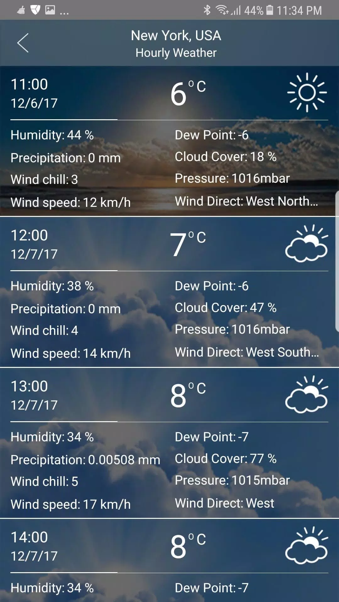 Weather app 스크린샷 3