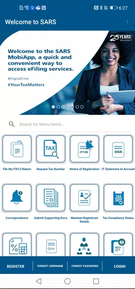 SARS Mobile eFiling Captura de pantalla 1