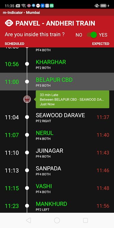 m-Indicator: Mumbai Local Ekran Görüntüsü 2