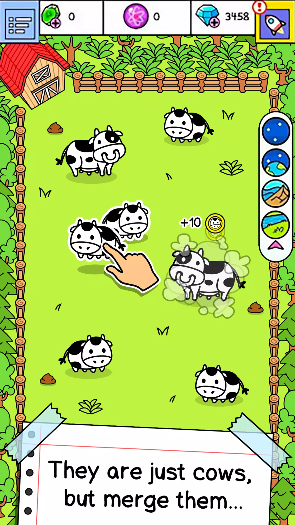 Cow Evolution: Idle Merge Game Screenshot 1