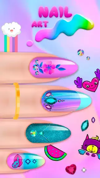 Girls Nail Salon Game:Nail Art Tangkapan skrin 3