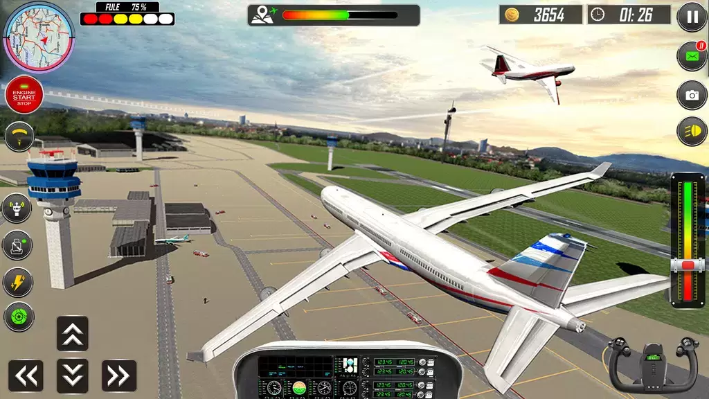 Real Plane Landing Simulator Schermafbeelding 3