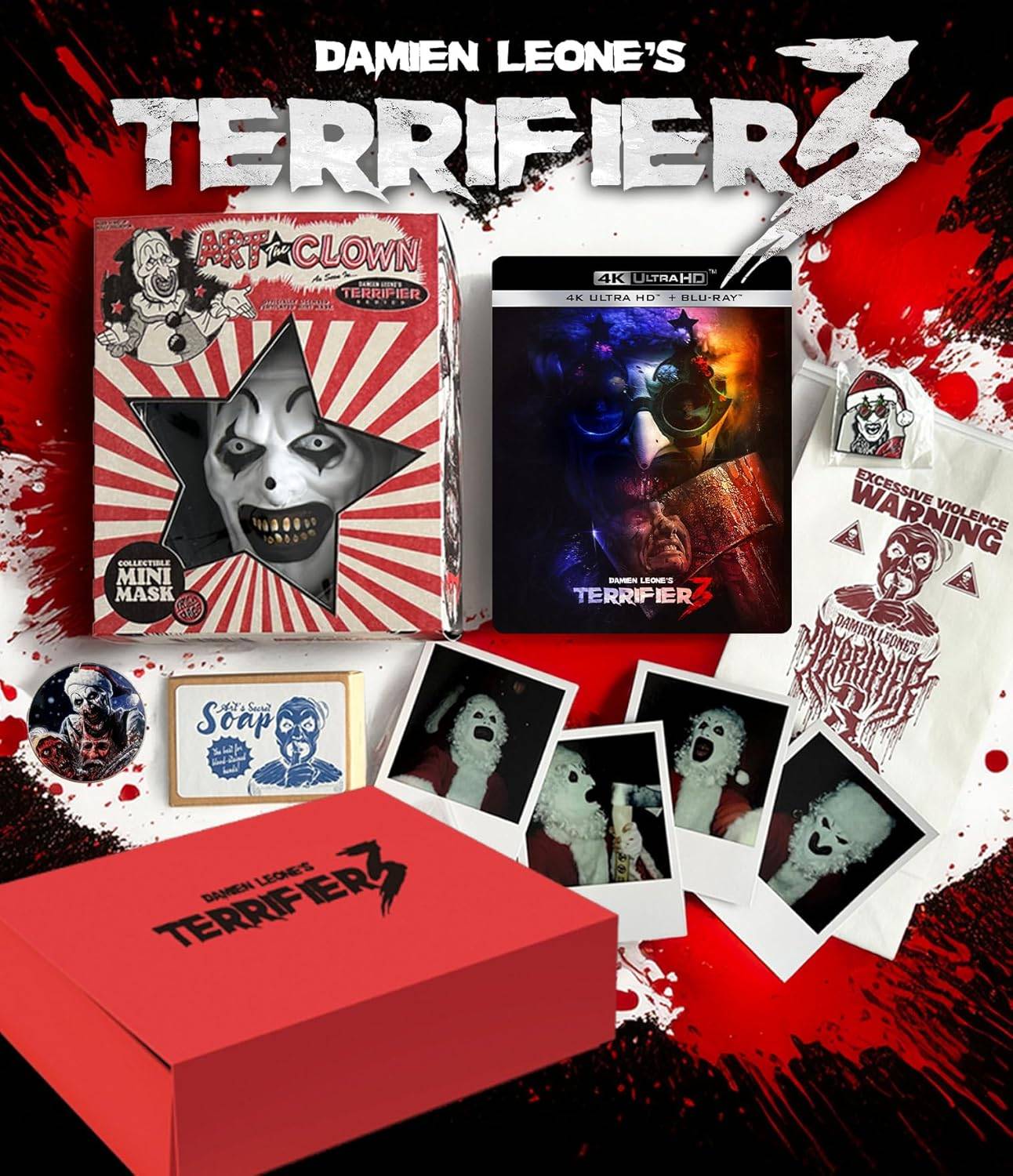 Terrifier 3現在可以在4K上作為鋼鐵書或收藏盒的預訂