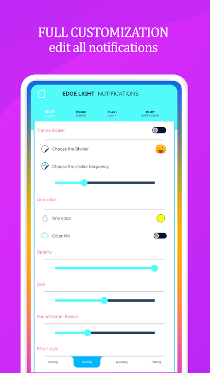 Edge Lighting Notifications Tangkapan skrin 2