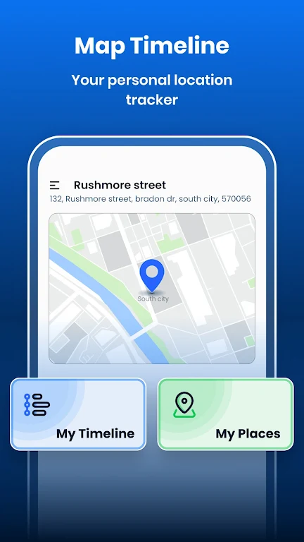 My Location Timeline on Map Screenshot 3