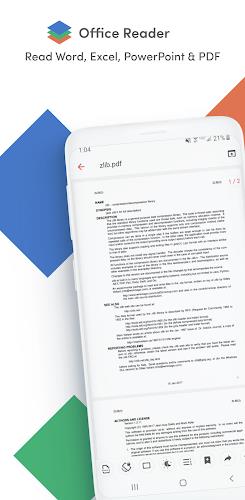 Office Reader - PDF,Word,Excel Captura de tela 1