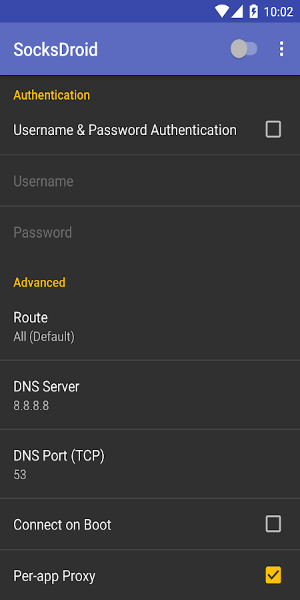 SocksDroid Скриншот 3