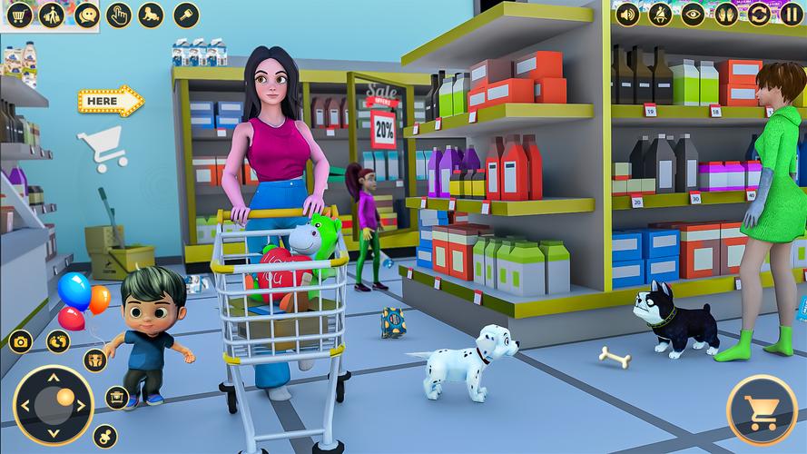 Mom Simulator Family Games 3D Скриншот 3