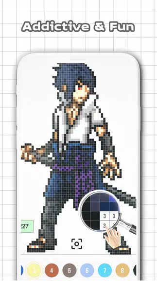 Color by Number - Naruto Sandbox Ninja Pixel スクリーンショット 2