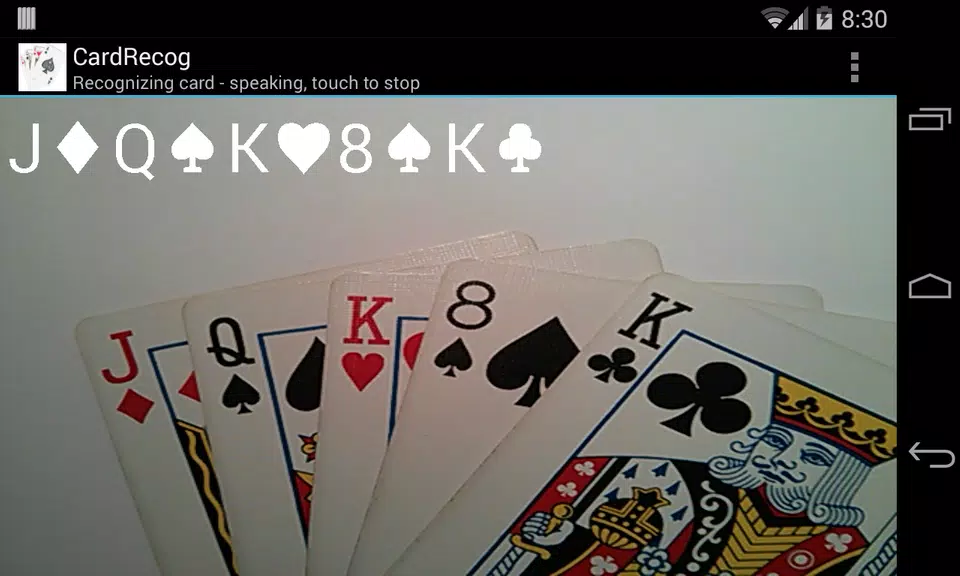 CardRecog Recognize Play Cards Screenshot 2