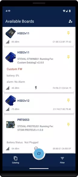 ST BLE Sensor Captura de pantalla 1