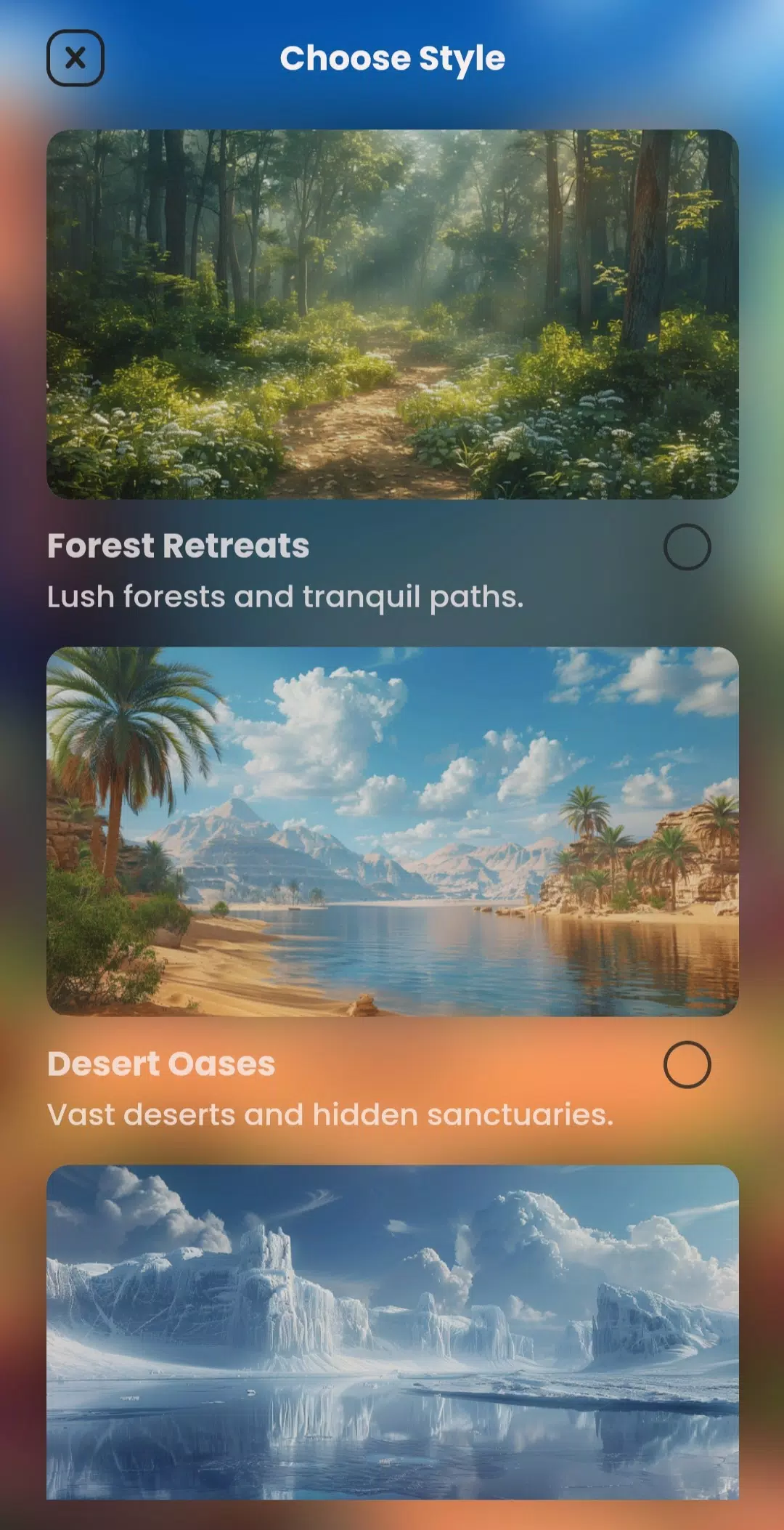 AI Landscape Generator App स्क्रीनशॉट 4