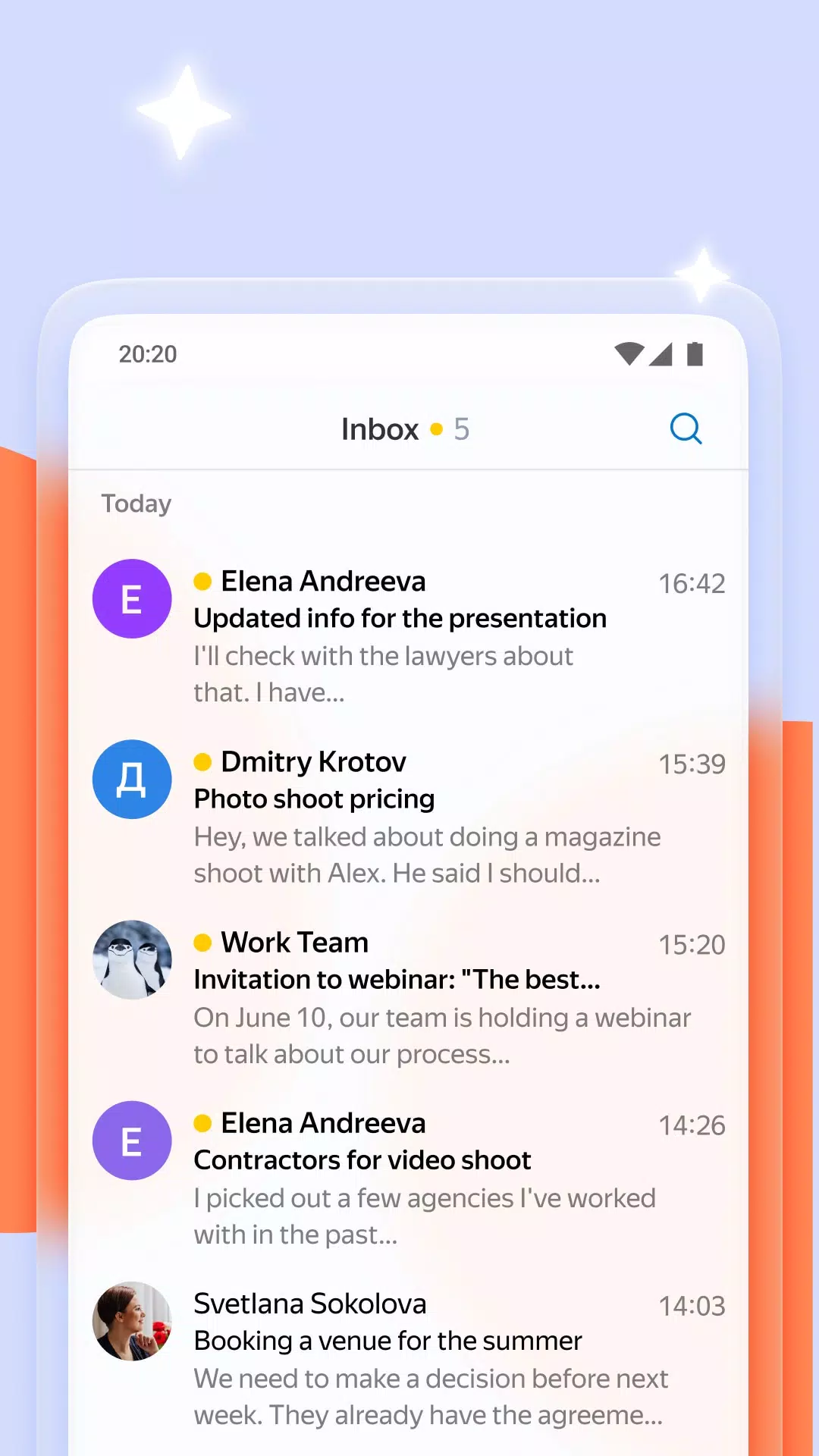 Yandex Mail Zrzut ekranu 2