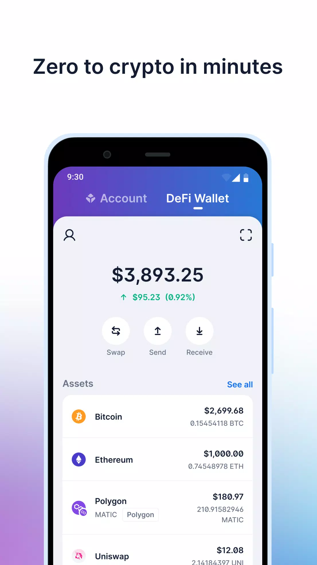 Blockchain.com: Crypto Wallet Скриншот 2